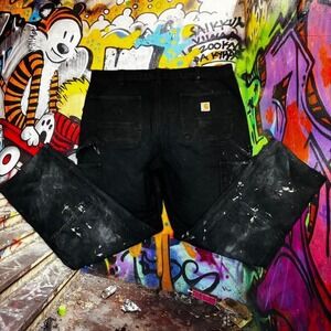 Carhartt black double knee work pants